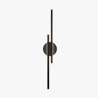 LED Wall Light Metal Twin Linear Design | Modern Minimalist Indoor Lighting | Energy-Efficient Hardwired Sconce for Living Room