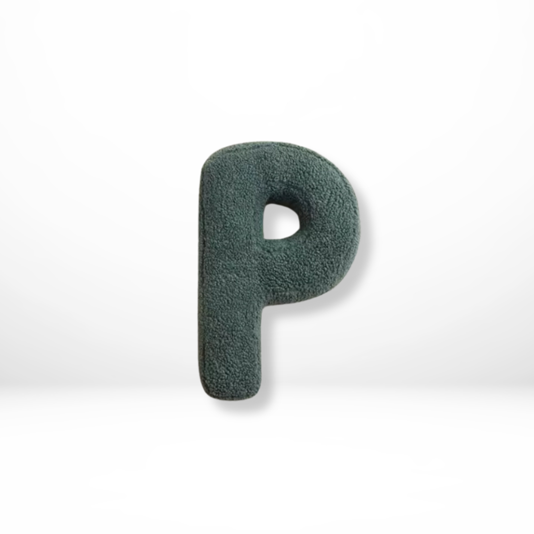 Velvet Alphabet Throw Pillow With Letters A To Z