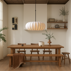 Layered Silk Pendant Lamp – Organic Sculptural Design For High Ceilings