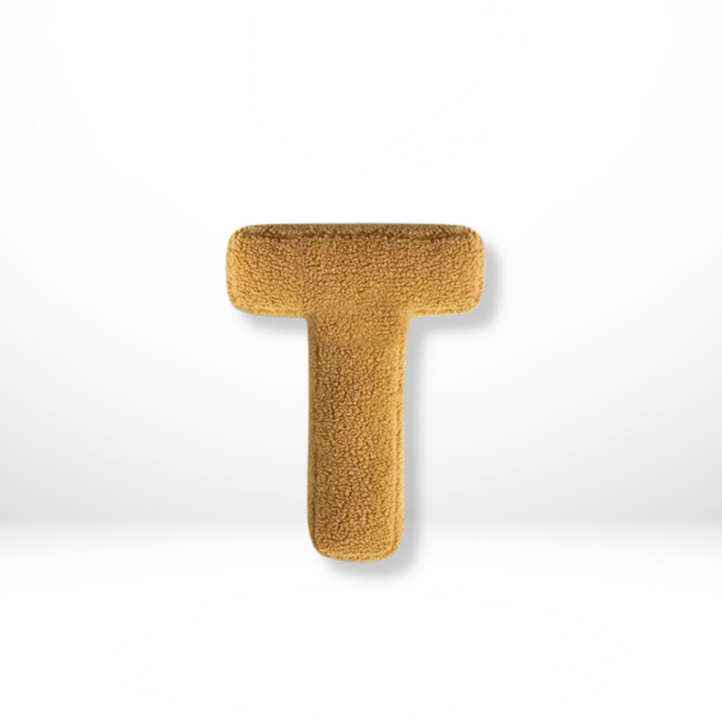 Velvet Alphabet Throw Pillow With Letters A To Z