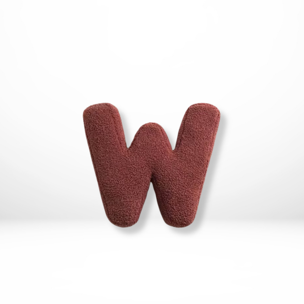Velvet Alphabet Throw Pillow With Letters A To Z