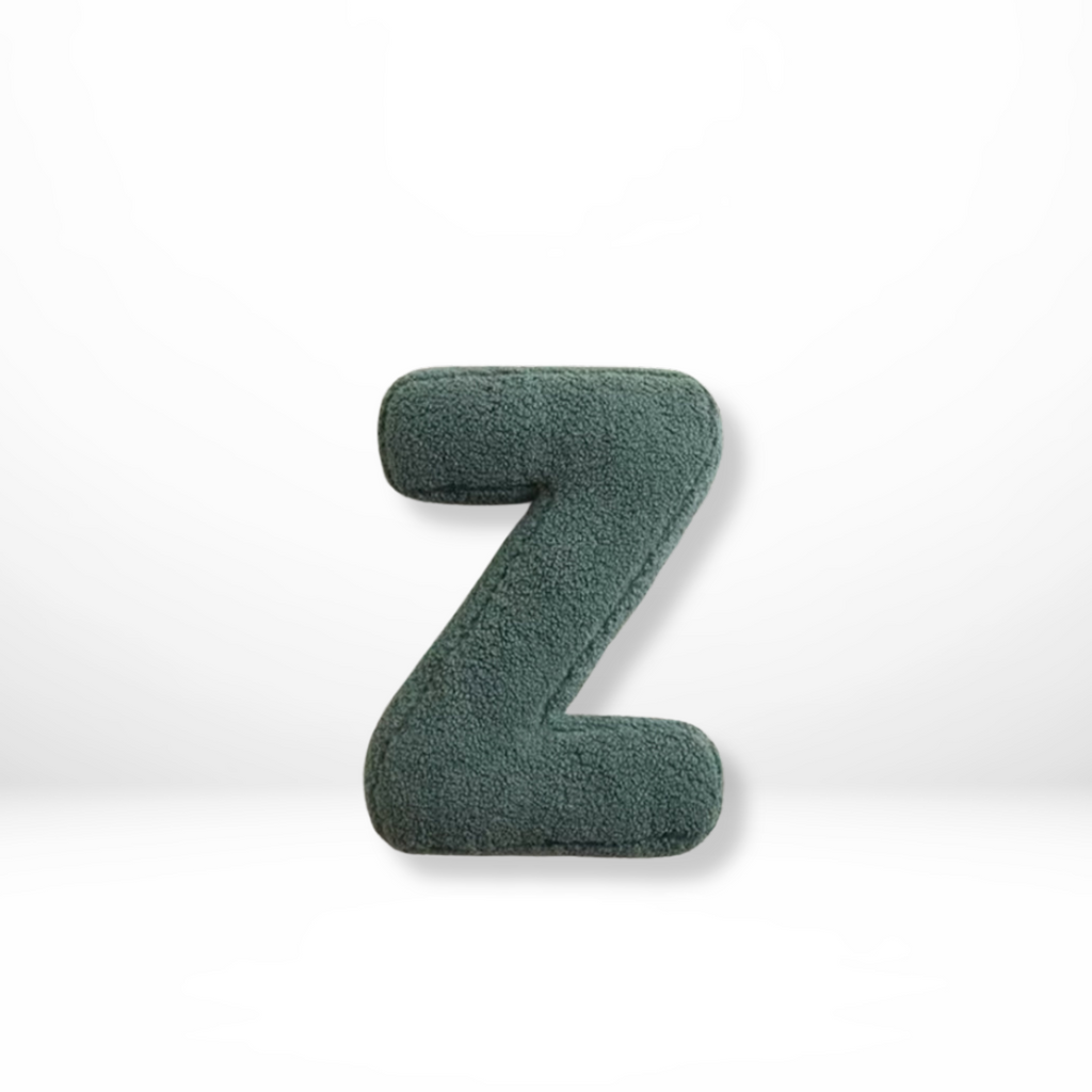 Velvet Alphabet Throw Pillow With Letters A To Z