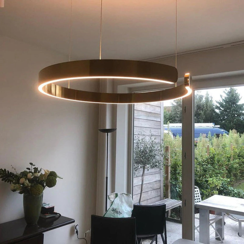 Circular LED Metal Pendant Light