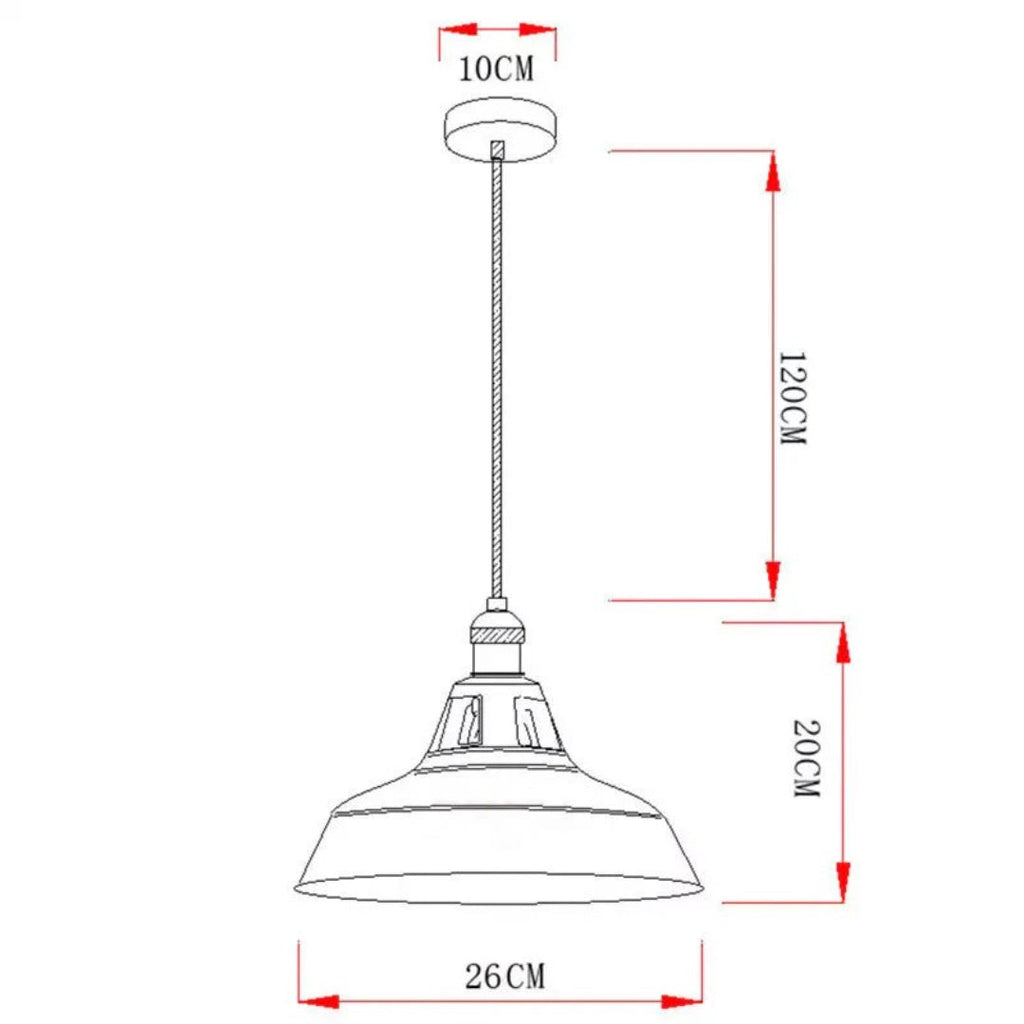 Industrial Metal Pendant Light