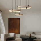 Stone Ring Pendant Light