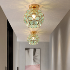 Luxury Glass Flower Ceiling Lamp
