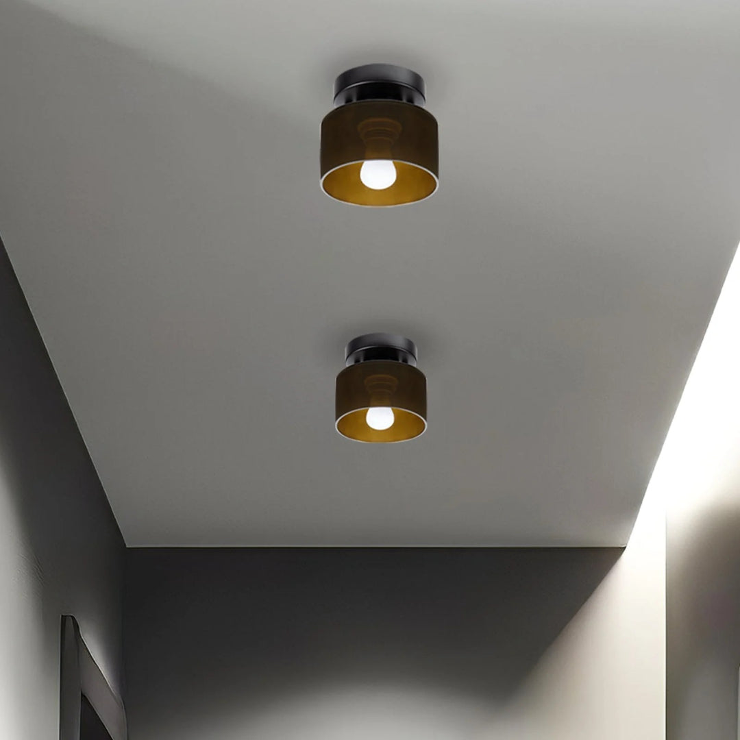 Vintage Fabric Ceiling Light