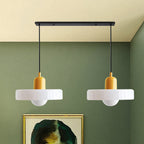 Double Glass Pendant Lamp – Retro Inspired Modern Dining Table Design
