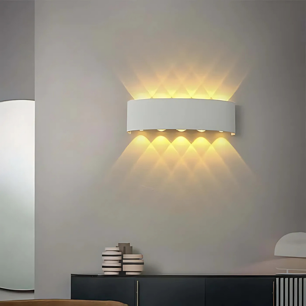LED Wall Light Aluminum IP54 Weatherproof | Energy Efficient Lighting | Indoor and Outdoor Hardwired Wall Mounted Light