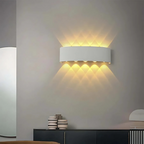 LED Wall Light Aluminum IP54 Weatherproof | Energy Efficient Lighting | Indoor and Outdoor Hardwired Wall Mounted Light