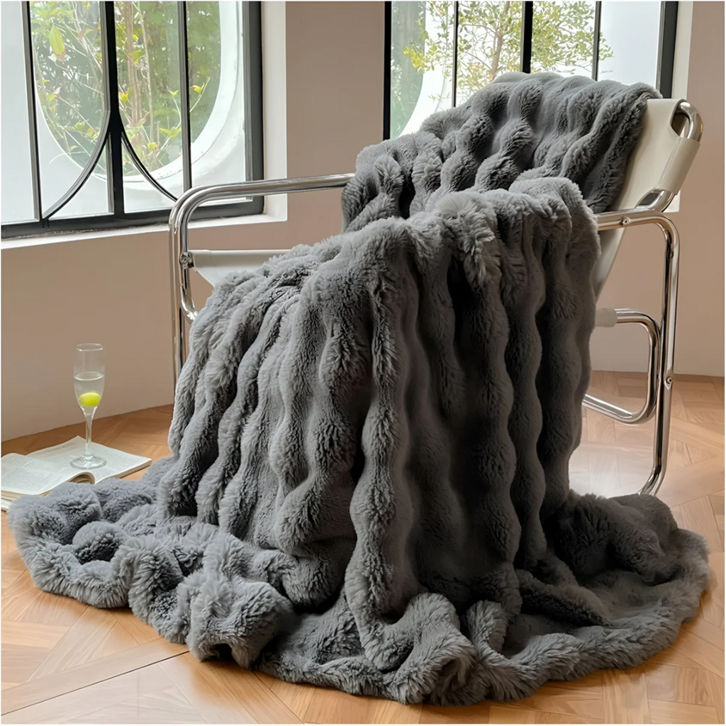 Soft Fleece Throw Blanket – Machine Washable Cozy Home Comfort
