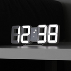 3D LED Digital Wall Clock Plastic | USB Powered 5V 1A | Wall Mounted Illuminated Display for Clear Visibility from Distance