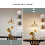 Floral Glass Pendant Light