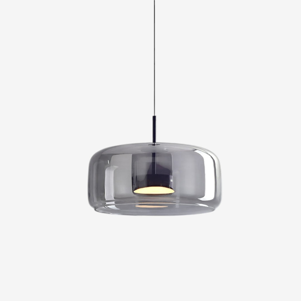 Gold Tinted Glass Pendant Lamp – Modern Elegant Sculptural Design