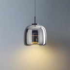 Gold Tinted Glass Pendant Lamp – Modern Elegant Sculptural Design