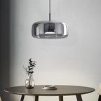 Gold Tinted Glass Pendant Lamp – Modern Elegant Sculptural Design