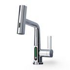 Adjustable Kitchen Faucet with Temperature Display
