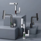 Adjustable Kitchen Faucet with Temperature Display