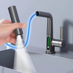 Adjustable Kitchen Faucet with Temperature Display