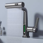 Adjustable Kitchen Faucet with Temperature Display