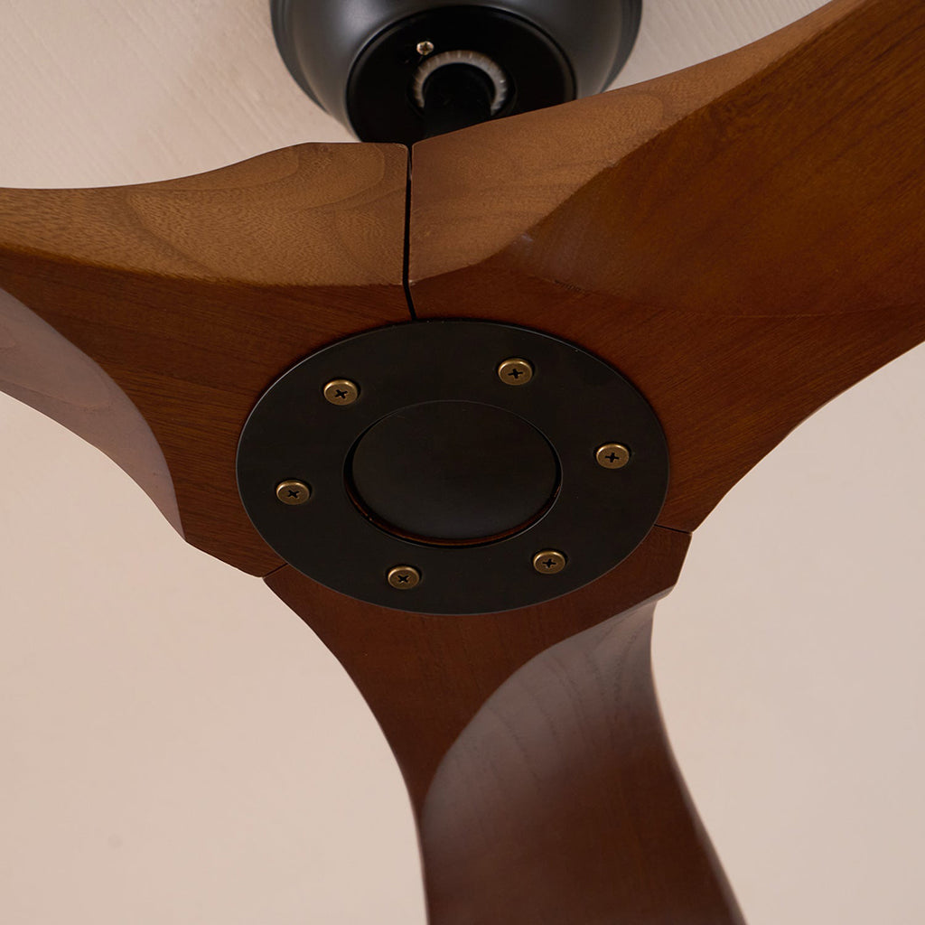 Wood Ceiling Fan – Quiet Copper Motor With Six Speed Control