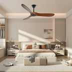 Wood Ceiling Fan – Quiet Copper Motor With Six Speed Control