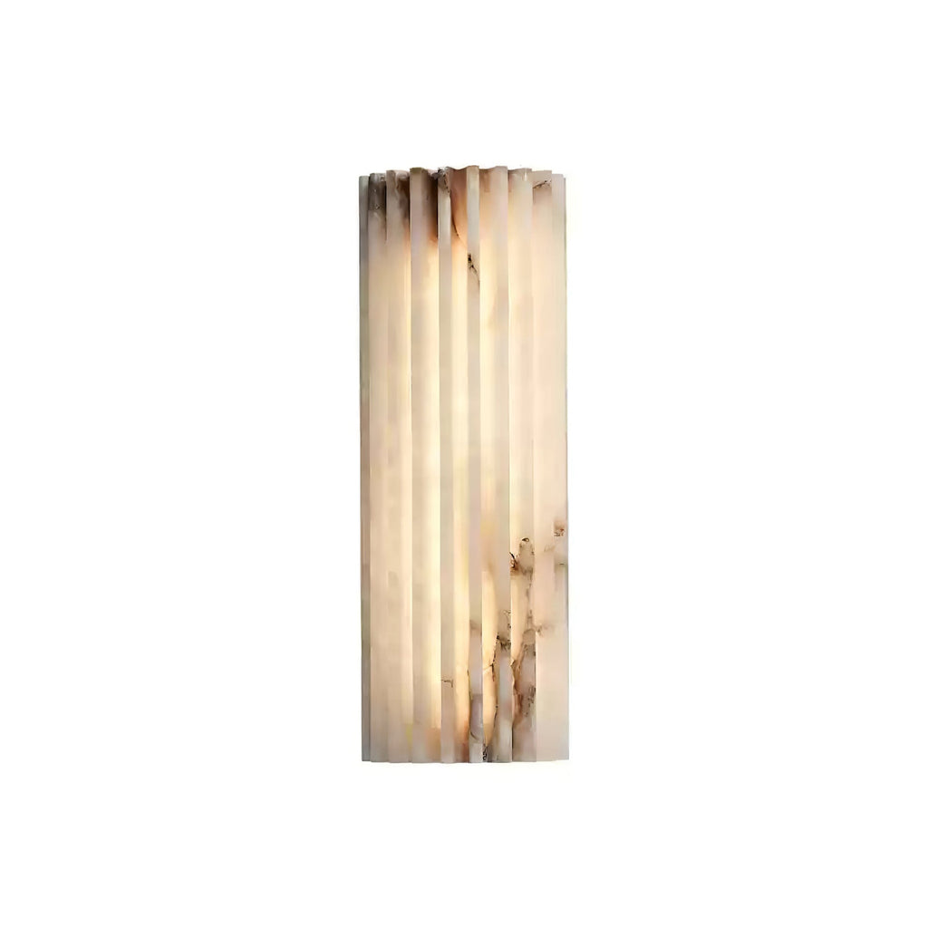 Alabaster Wall Lamp Hand-Cut Spanish Stone | G9 or Integrated LED | Unique Natural Grain Interior Sconce Lighting