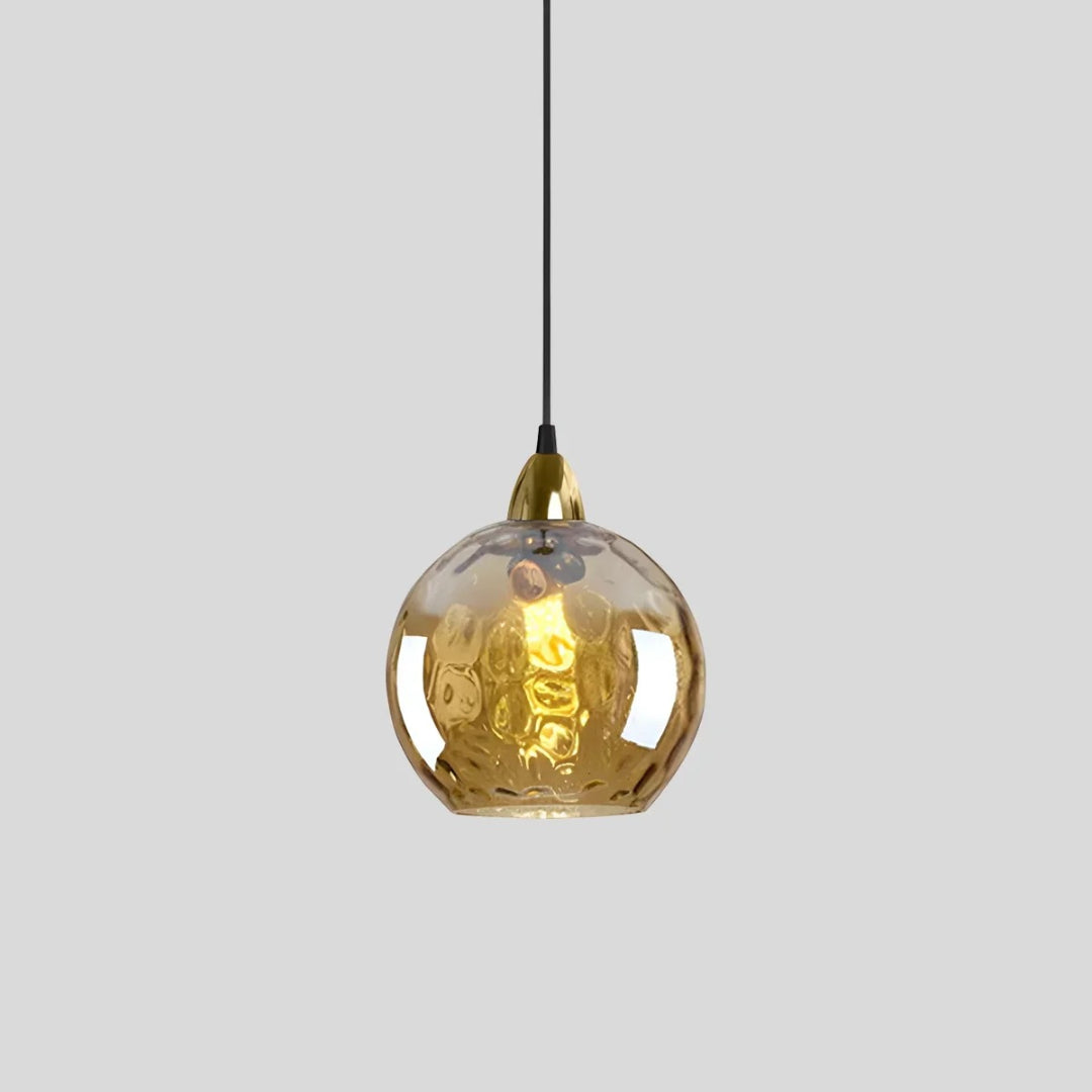 Contemporary Textured Glass Pendant Light