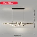 Modern Wavy LED Pendant Light