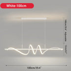 Modern Wavy LED Pendant Light