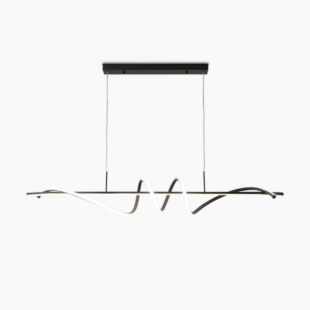Modern Wavy LED Pendant Light