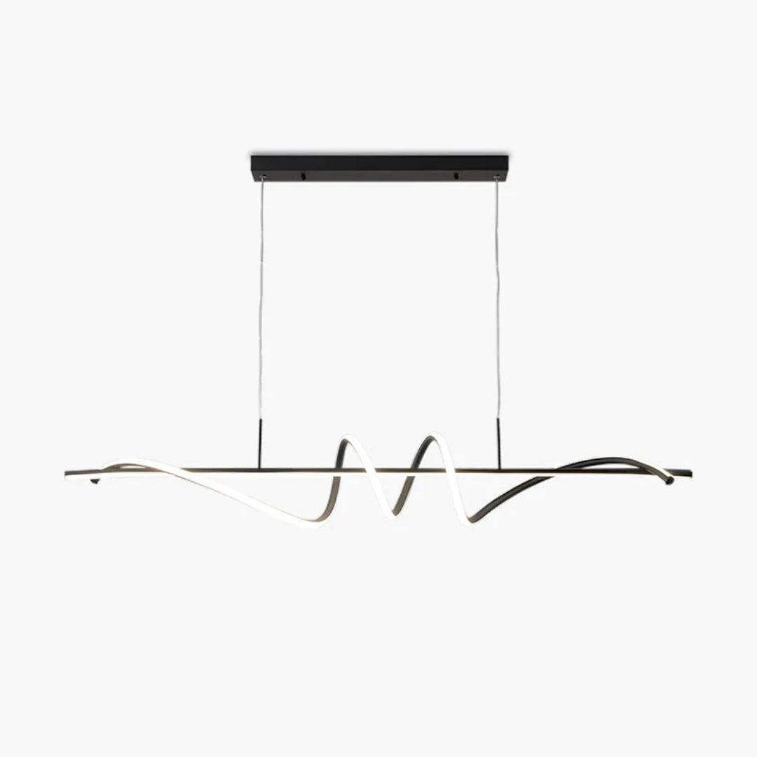 Modern Wavy LED Pendant Light