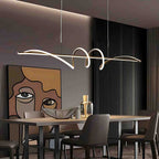 Modern Wavy LED Pendant Light