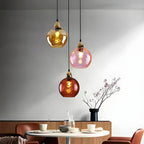 Contemporary Textured Glass Pendant Light