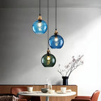 Contemporary Textured Glass Pendant Light