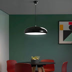 Contemporary Dome-Shaped Metal Pendant Light