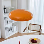 Contemporary Dome-Shaped Metal Pendant Light