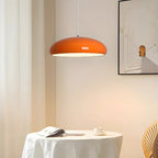 Contemporary Dome-Shaped Metal Pendant Light