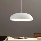 Contemporary Dome-Shaped Metal Pendant Light