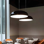 Contemporary Dome-Shaped Metal Pendant Light