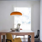 Contemporary Dome-Shaped Metal Pendant Light