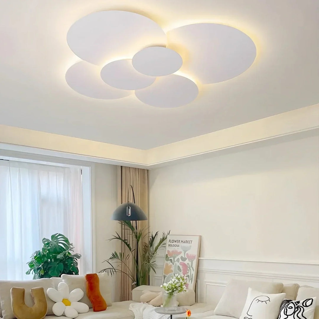 Contemporary Multi Disc LED Ceiling Light