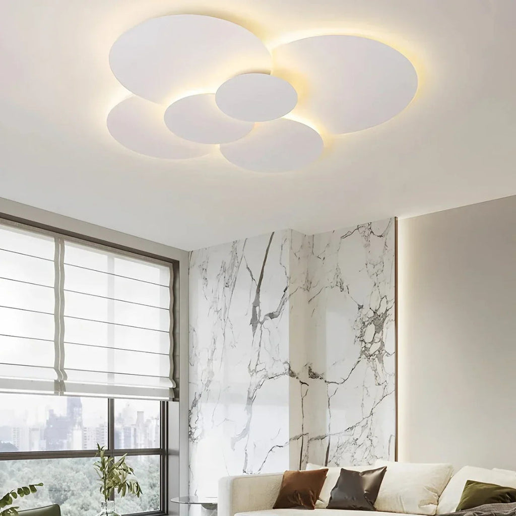 Contemporary Multi Disc LED Ceiling Light