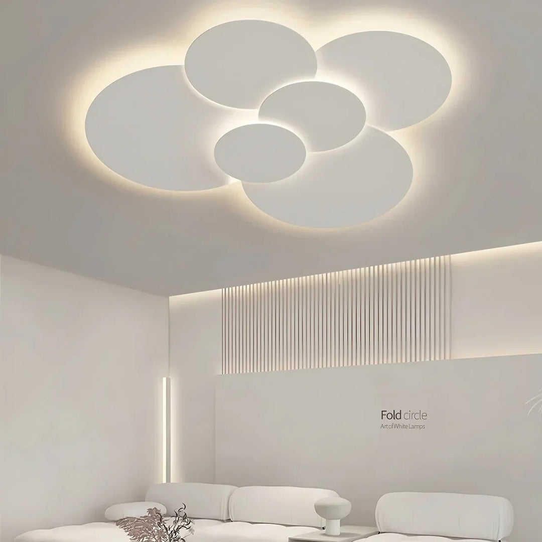 Contemporary Multi Disc LED Ceiling Light