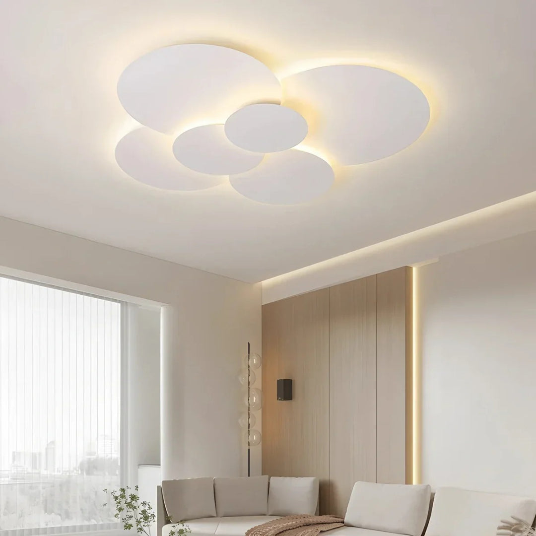 Contemporary Multi Disc LED Ceiling Light
