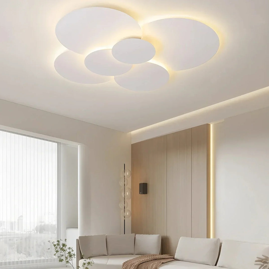 Contemporary Multi Disc LED Ceiling Light