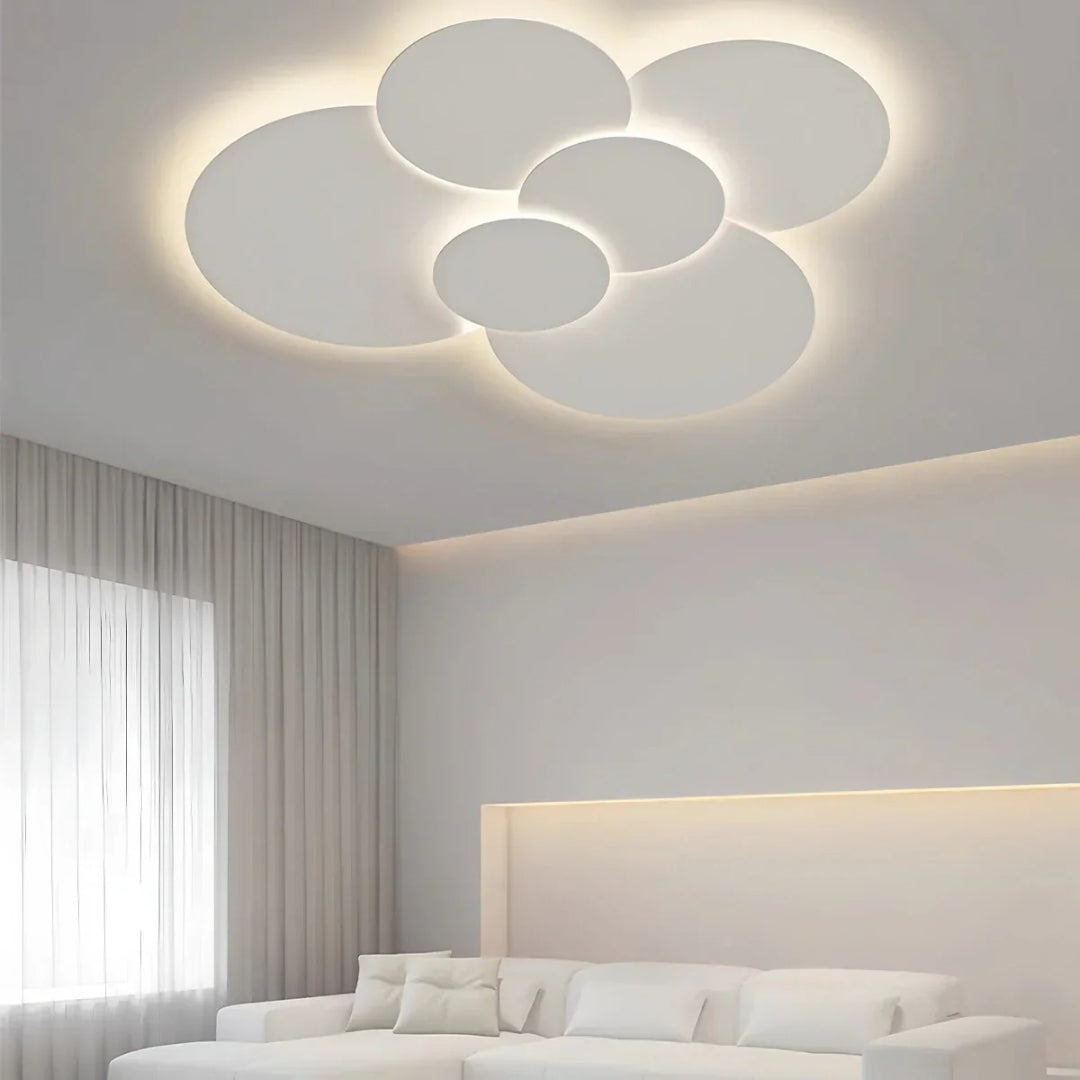 Contemporary Multi Disc LED Ceiling Light