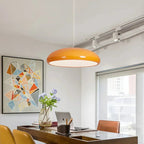 Contemporary Dome-Shaped Metal Pendant Light