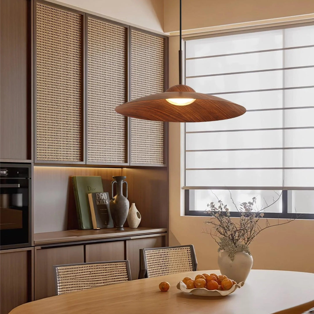 Japandi Wooden Pendant Light