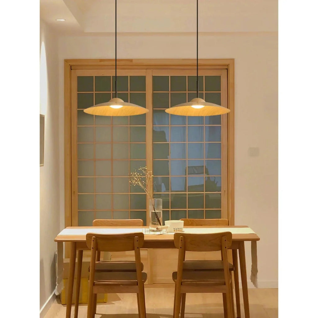 Japandi Wooden Pendant Light